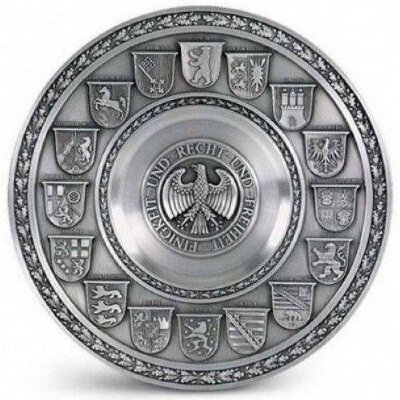 Тарелка декоративная из олова Artina SKS 10098