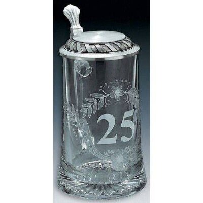 Кружка для пива из олова "Юбилей - 25 лет" Artina SKS 93371