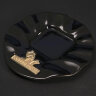 Кофейный набор из черного фарфора с вставками из художественной бронзы VO-01