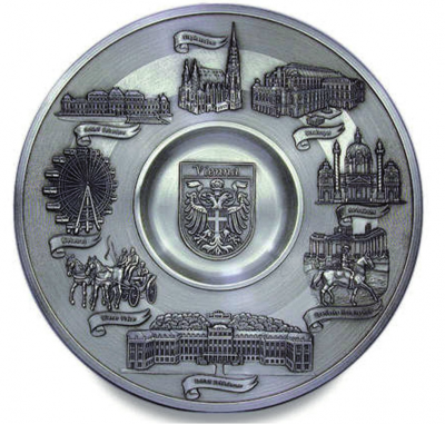 Тарелка настенная из олова "Vienna" Artina SKS 60744