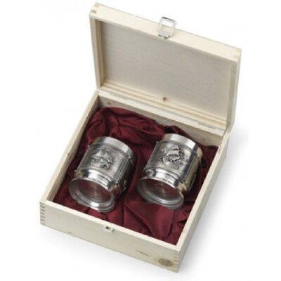 Набор из 2-х бокалов для виски из олова Artina SKS 10512