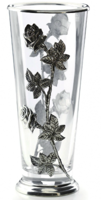 Декоративная ваза с оловянным декором "ROSE" SKS 61104